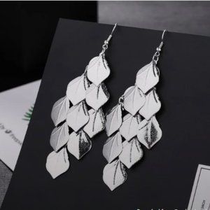 3 FOR 25.00 silver tassel earrings